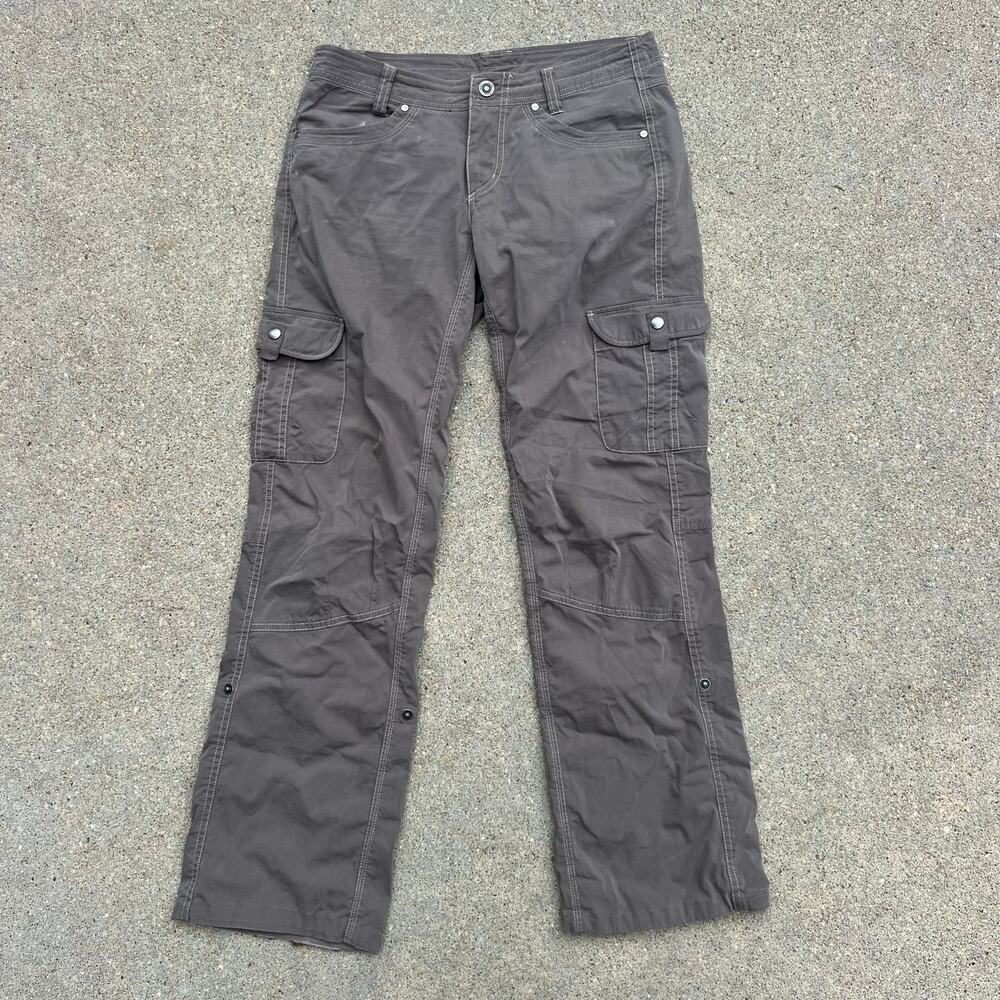 Kuhl Splash Roll-up Vintage Patinadye Gray Hiking Cargo Pants Size 6 Regular